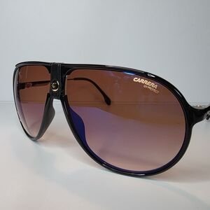 Carrera Black and Purple Aviator Sunglasses